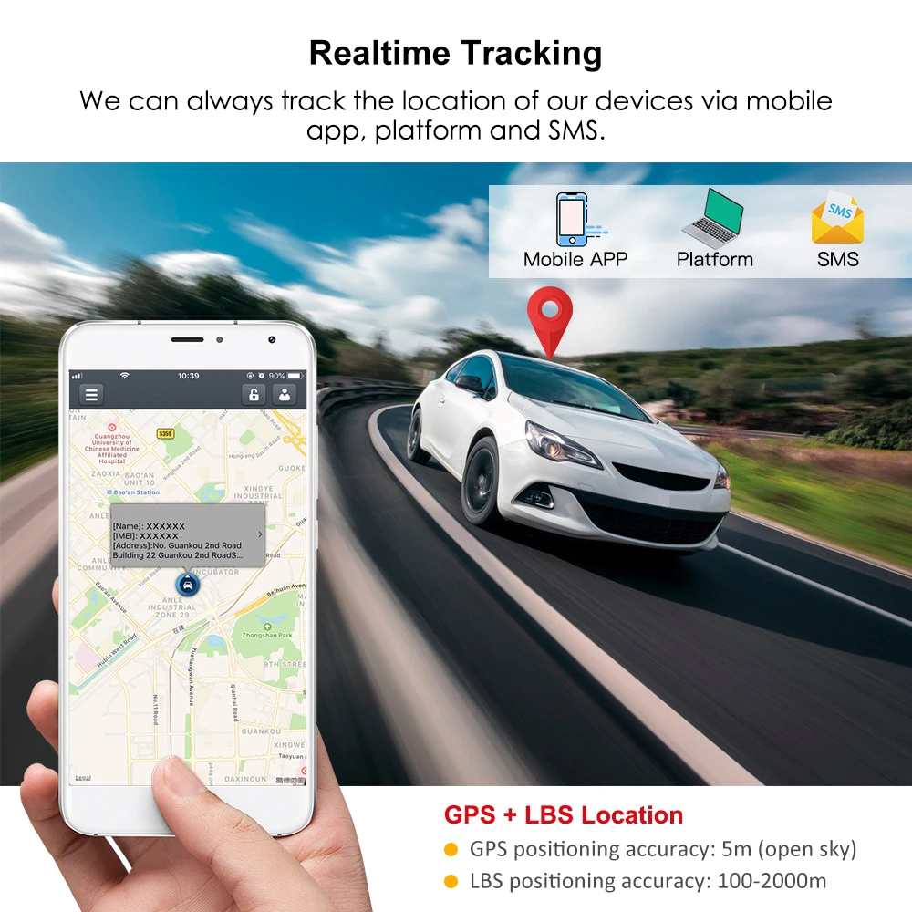 Auto lokátor GPS stopař auto silná magnetem GPS 10000 mAh coban TK108 GPS sledovací SOS alarm svobodné instalace doživotní svobodné webu