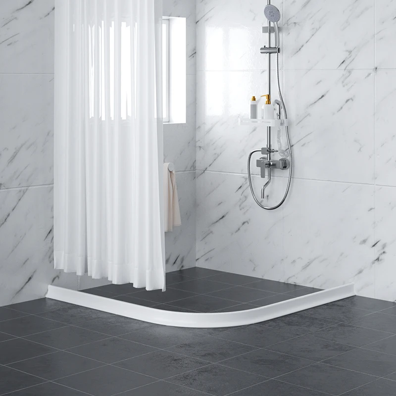 Hot Silicone bathroom water stopper Blocker shower dam Dry And Wet Separation Flood Barrier door bottom sealing strip hardware view 2