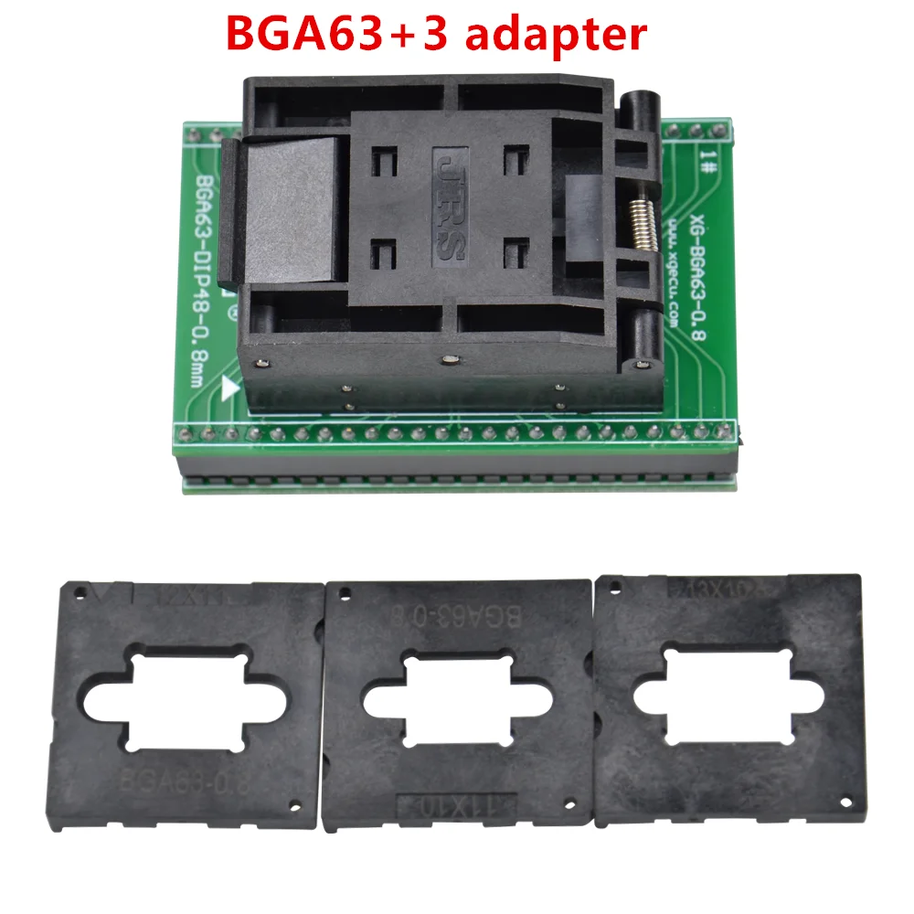 Limit Frame BGA63 Adapter Only For XGecu T56 Nand Programmer with 3 Socket BGA63 Test Clip Smart Chip for T56 Base Programming