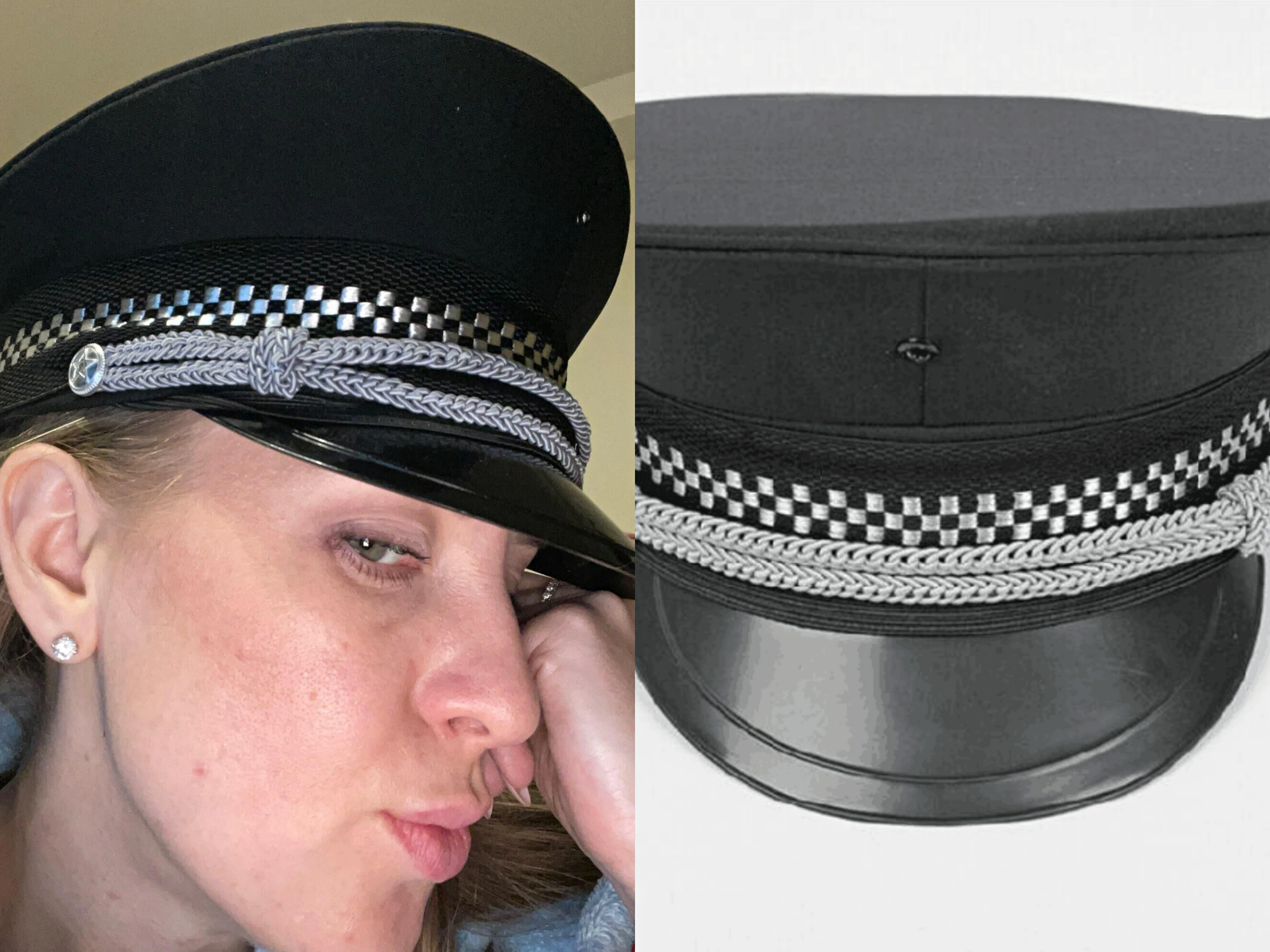Police Hat army Visor cap Uniform Octagonal Dance Costumes Military Sailor Hats for party for girls coaplay Halloween Christmas