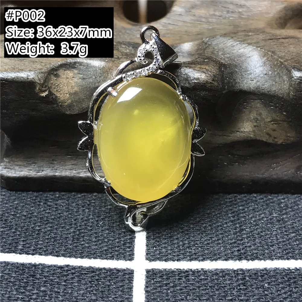 Natural Yellow Amber Necklace Pendant Jewelry For Woman Lady Man Healing Love Gift Crystal Silver Beads Stone Gemstone AAAAA