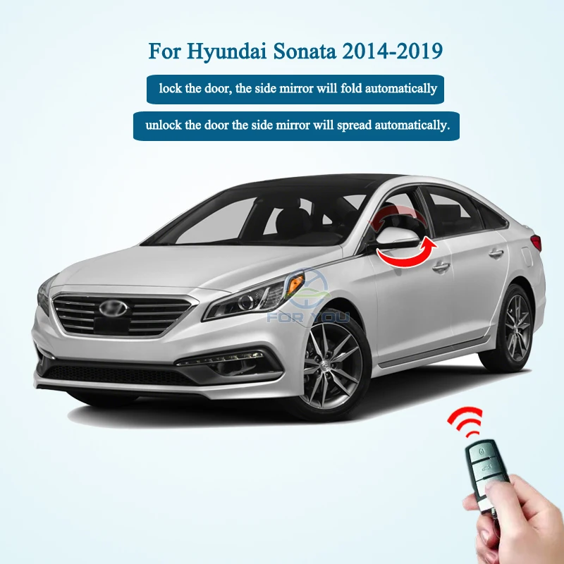 FORYOU Cho Xe Hơi Cửa Sổ Gần Hơn Với Thân Dụng Cụ Mở Gương Thư Mục Cho Xe Hyundai Sonata 2014-2019 Tay Trái Ổ