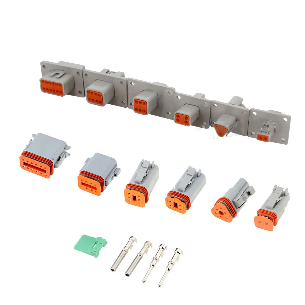 

Deutsch DT04-2/3/4/6/8/12P-L012 Connector DT06-2S Automotive Waterproof Wire Electrical Connector with Board Socket Male Female