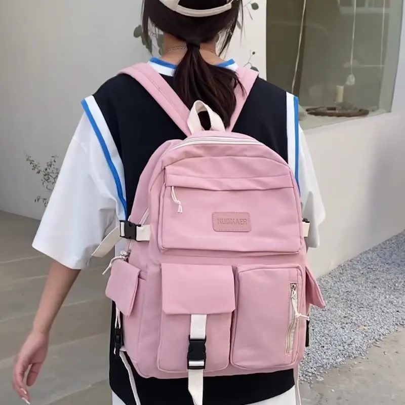 

Women Backpack Large Capacity Cute Fashion Simple Canvas Schoolbag College Outdoor Backpacks Kawaii Girls Travel Bags Backpack