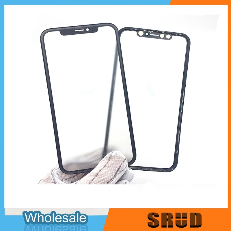10pcs Top Quality Front Glass + OCA For Apple iPhone Xs X Max 12 11 13 14Pro Max 12 13 Mini LCD Screen Display Outer Panel
