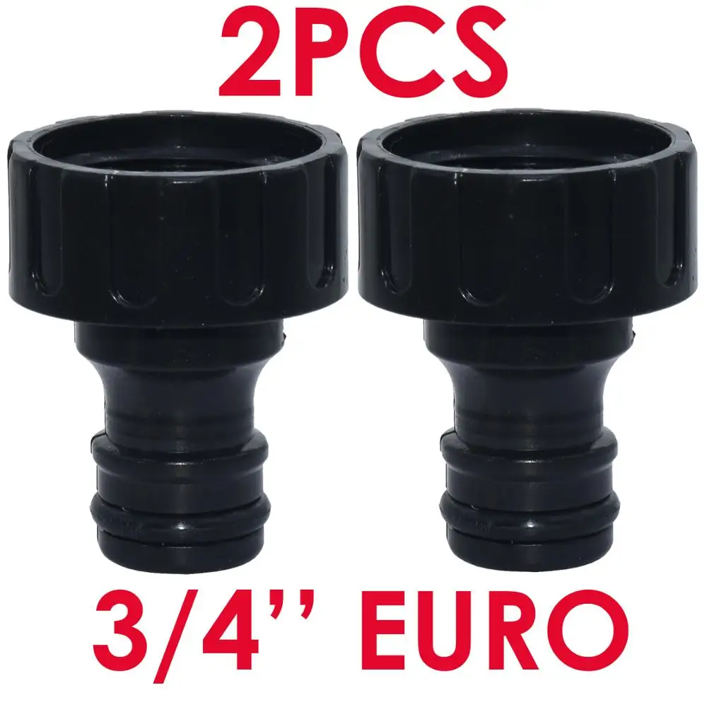 1/2PC Quick Connector Nipple EURO USA 3/4 Inch Male Threaded Hose Pipe Adapter for Garden Tubing Drip Irrigation Watering System