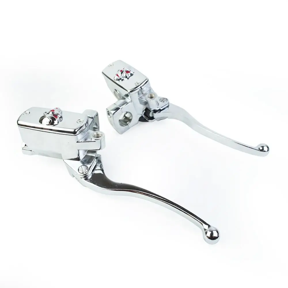 Motorcycle Chrome Brake Clutch Master Cylinder Lever 1\