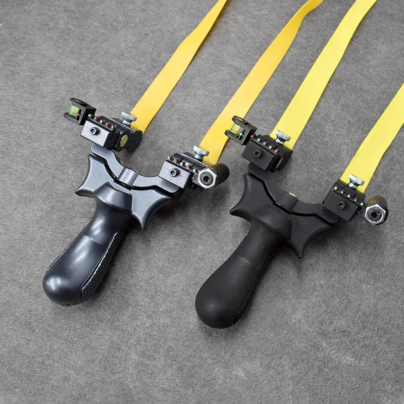 Rubber Band Slingshot Catapult Head Can Be Rotated Novice Recommended Laser Aiming Slingshot Outdoor Shooting Resin Slingshots