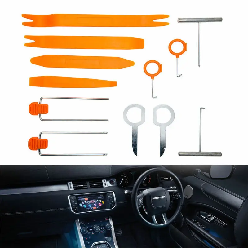 PDR 12 stücke Auto Stereo Installation Kits Auto Radio Entfernung Werkzeug Panel Tür Clip-Panel Trim Dash Audio Removal Herramentas