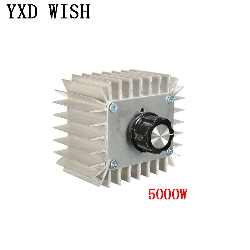 220V 5000W SCR Voltage Regulator Motor Speed Controller Light Dimming Dimmers Thermostat Speed Regulator Governor For LED Light