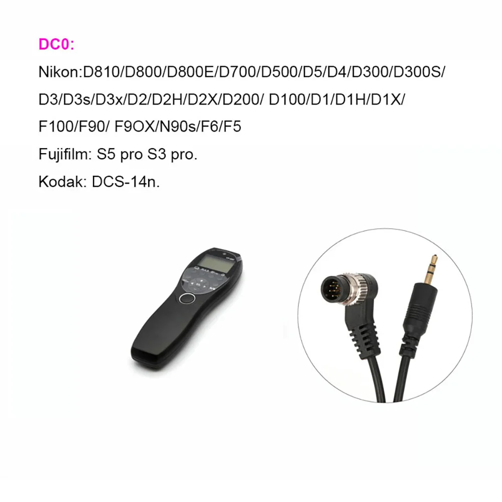 YP-880 Wired Shutter Release Timer Remote Control LCD Display for Canon Sony Nikon etc.