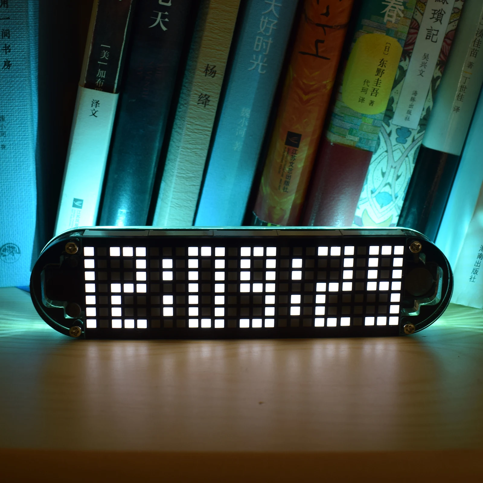 【Already Soldered】DS3231 High-Precision Desktop Clock LED Dot Matrix Creative Display Clock DIY Finished Kit