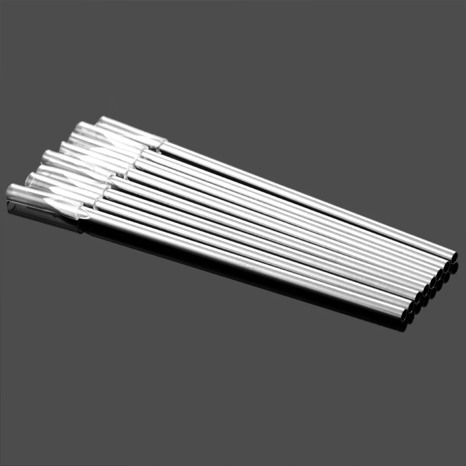 10pcs/pack Piercing Tattoo Needles 20G 0.8mm Stainless Steel  Nose Lip Ear Sterile Needles For Beauty Body Piercing Jewelry Tool