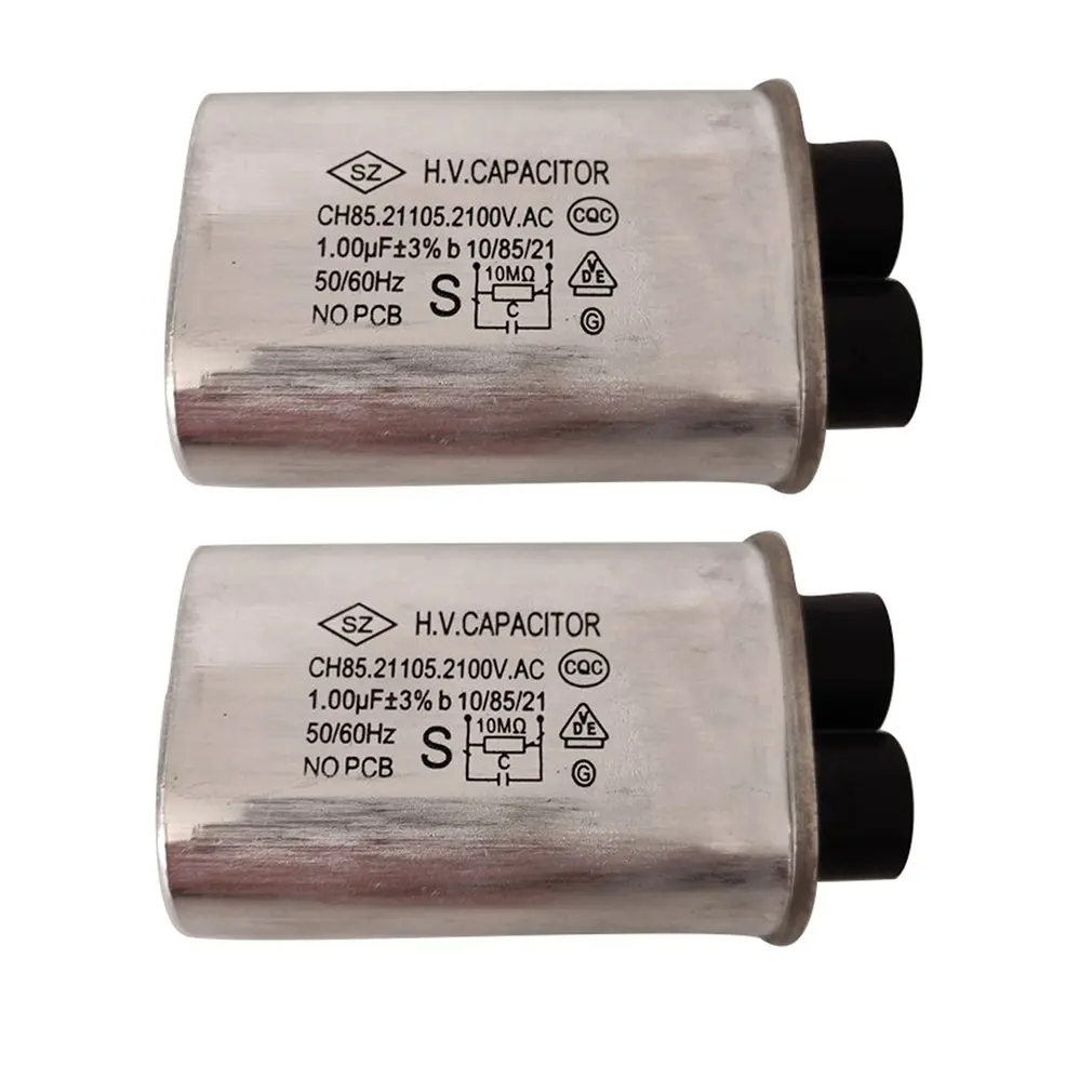 Ch85 Hoogspanning Magnetron Condensator 1.00Uf Hoogspanningscondensator Boost Filter Condensator Aluminium Shell