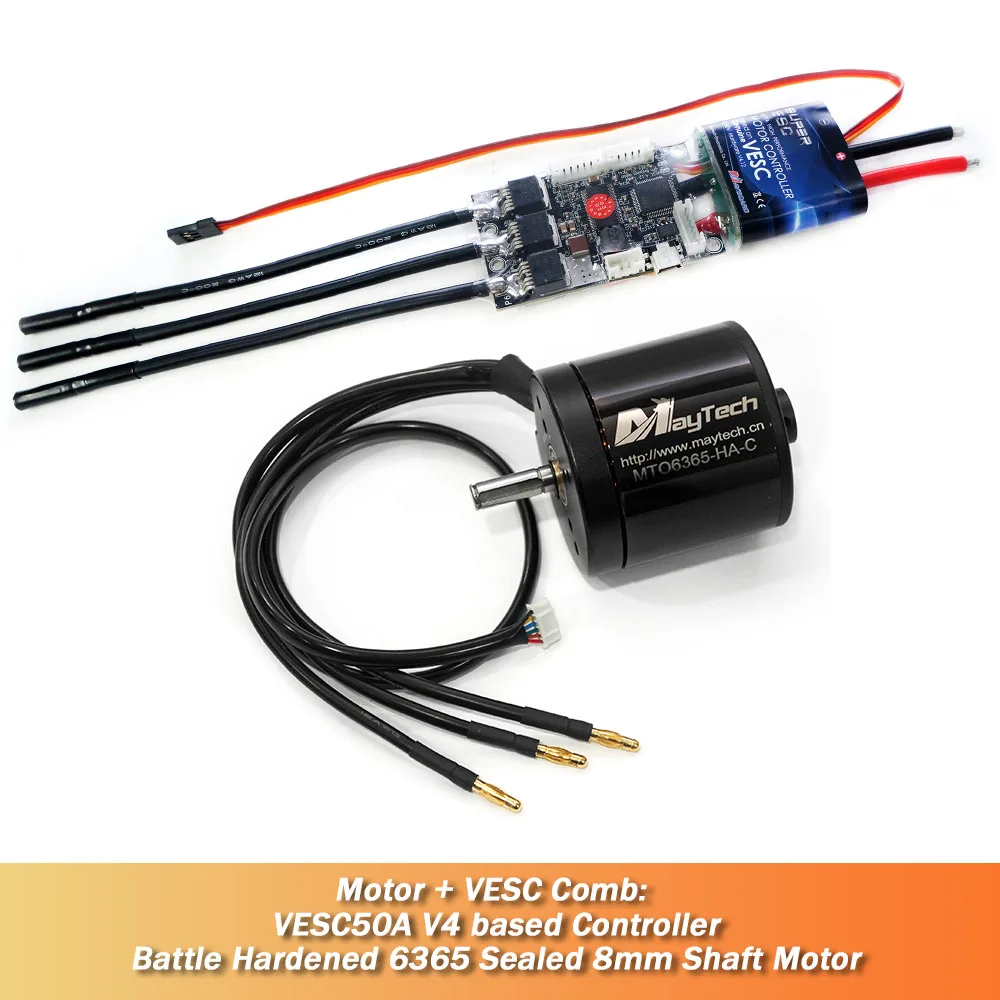 Maytech Overboard لوح التزلج الكهربائي معركة تصلب المحرك 6365 170KV 190KV BLDC موتور VESC50A سرعة المراقب المالي