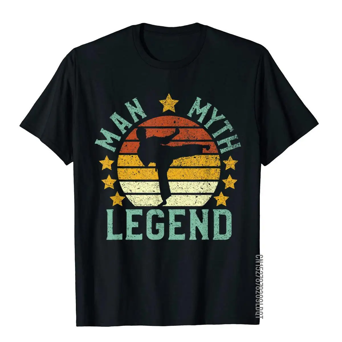 Karate Man Myth Legend Vintage Karate Player Sensei Gift T-Shirt Printed Men T Shirt Funny Cotton Tops T Shirt Hip Hop