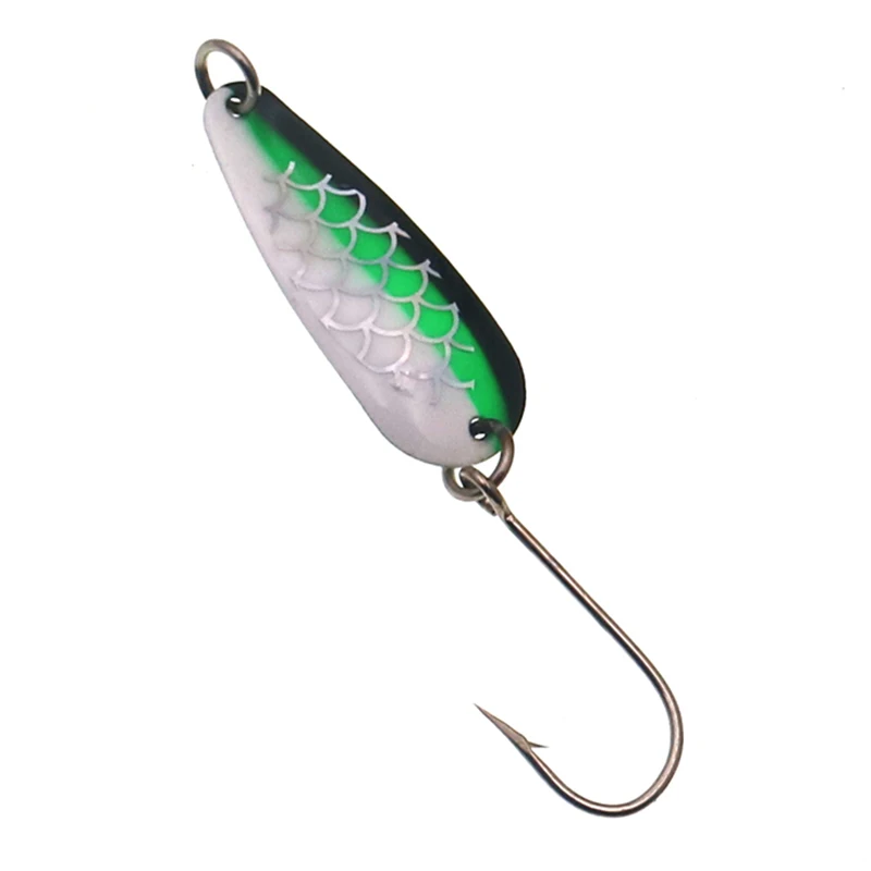 HISTOLURE  Luminous Trout Fishing Spoons Lures1.9g 33mm  Artificial Wobbler Hard Lure Metal Brass Baits Bass