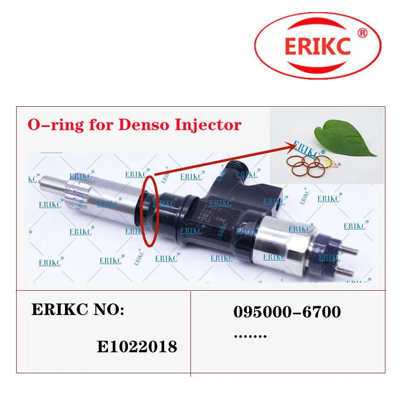 ERIKC E1022025 Auto Accessory Injectors O-Rings E1022018 / E1022019 for Denso Injector Nozzle