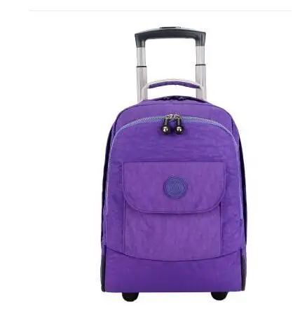 Bolsa de equipaje rodante para mujer, mochila de equipaje con ruedas, bolsas de viaje con ruedas, Maleta escolar con ruedas