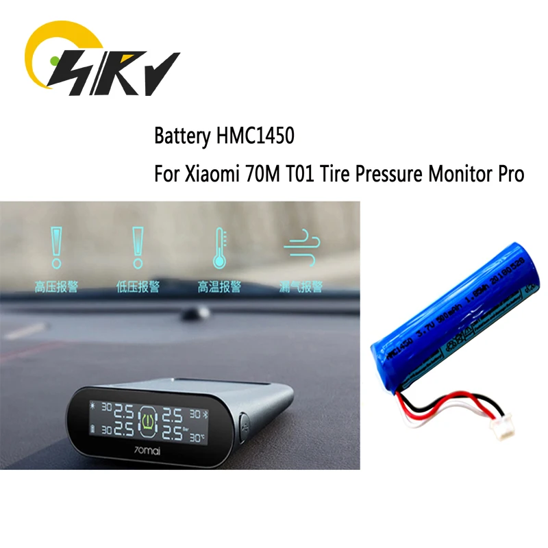 Rechargeable Lithium-ion Battery HMC1450 3.7V  500mAh For Xiaomi 70Mai Pro Smart Recorder T01 Tire Pressure Monitor