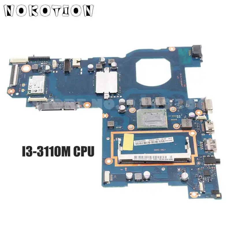 NOKOTION BA92-13618A BA92-13618B BA41-02308A For SAMSUNG NP270E5E NP270E5G 270E5E 15 inch Laptop Motherboard SR0N2 I3-3110M CPU