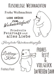 German Polar Bear In Winter Festival Transparent Clear Silicone Rubber Stamp Seal DIY Scrapbooking Photo Album A0785