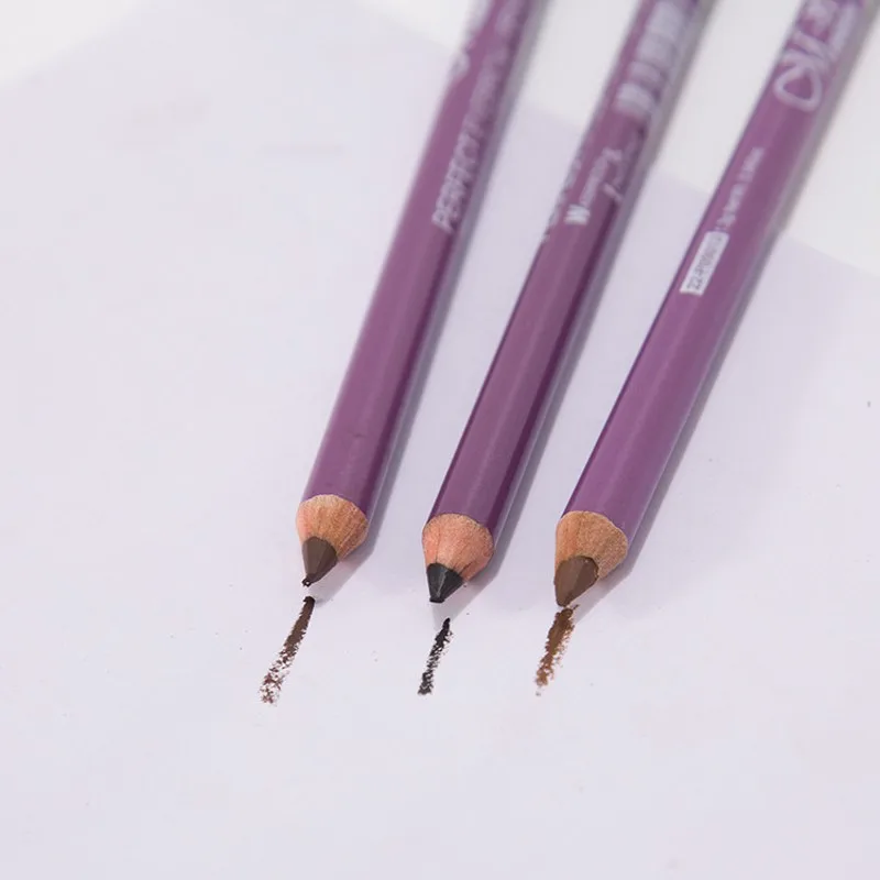 Double Head Eyebrow Pencil  3 Colors Natural  Makeup Eyebrow  Waterproof Long Lasting Eyes Black Brown Eyebrow Pen Make Up Tools