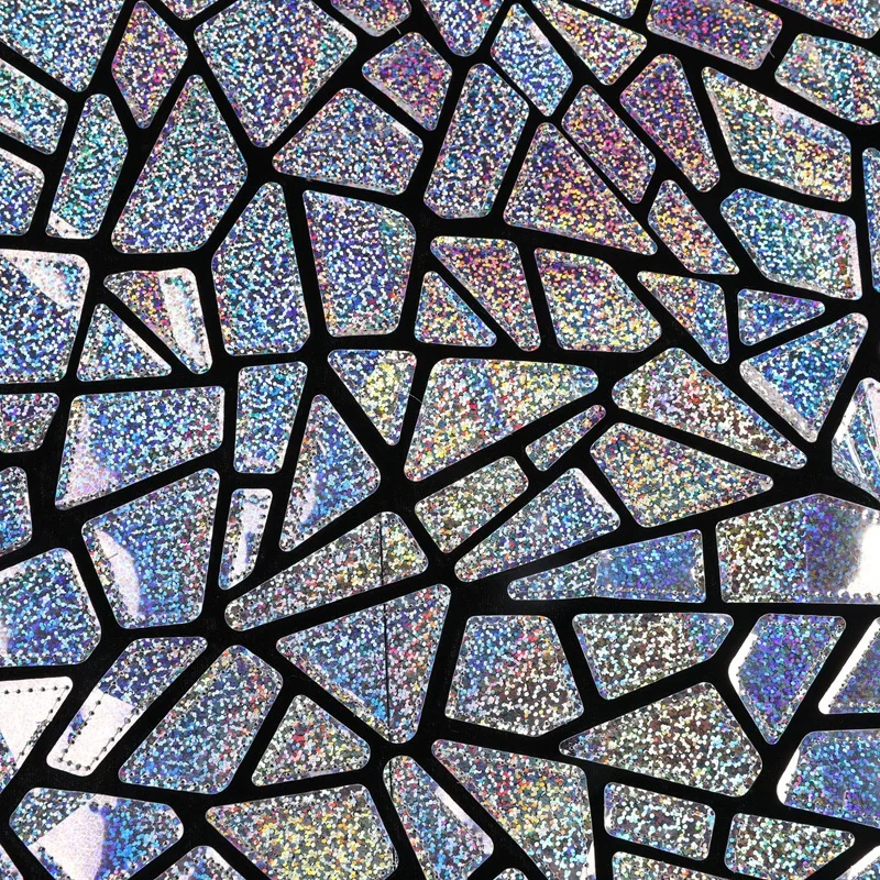 45cm*130cm Polyester Sequin Fabric Laser Sequined Embroidery Fabric Diamond Shape Designer Fabric for DIY Stage Costume Cloth