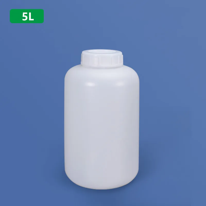 5L Thicken Plastic Bottle with Inner Cover Food Grade HDPE Materail Storage Bottles Airtight Container 1PCS