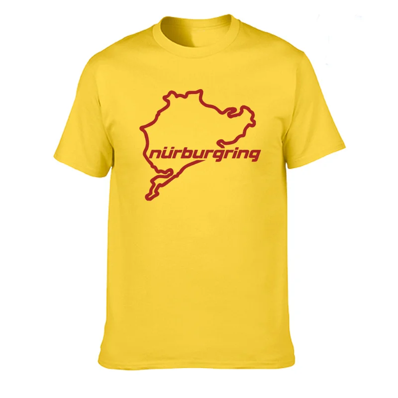 Car Styling Racing Road Racing Nurburgring T Shirt Casual Cotton Summer Short Sleeve Funny T-shirt Mans Tshirt Men Clothing tops