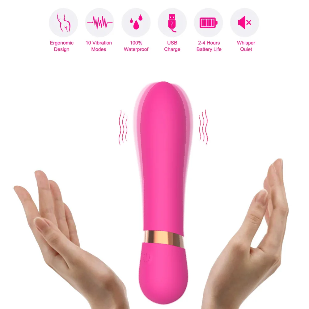 12cm Short Vibrators For Women Clitoris Vaginal Stimulator Nipple Clamps Butt Plug Dildo Female Masturbator Erotic Goods Sex Toy