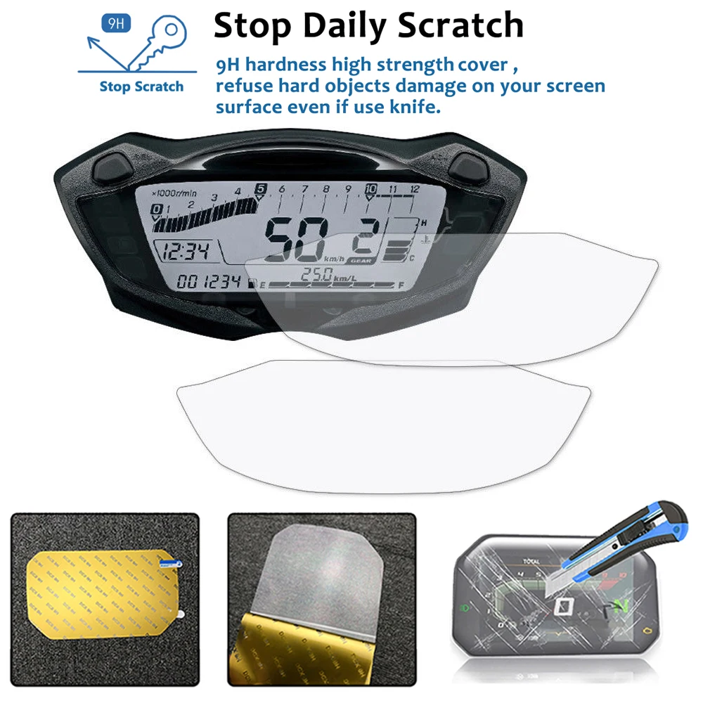 Para Suzuki SV650 SV 650 GSX-S750 S1000 GSXS750 GXSX1000 2016 - 2020 Protector de pantalla de película de protección contra rayaduras de panel de motocicleta