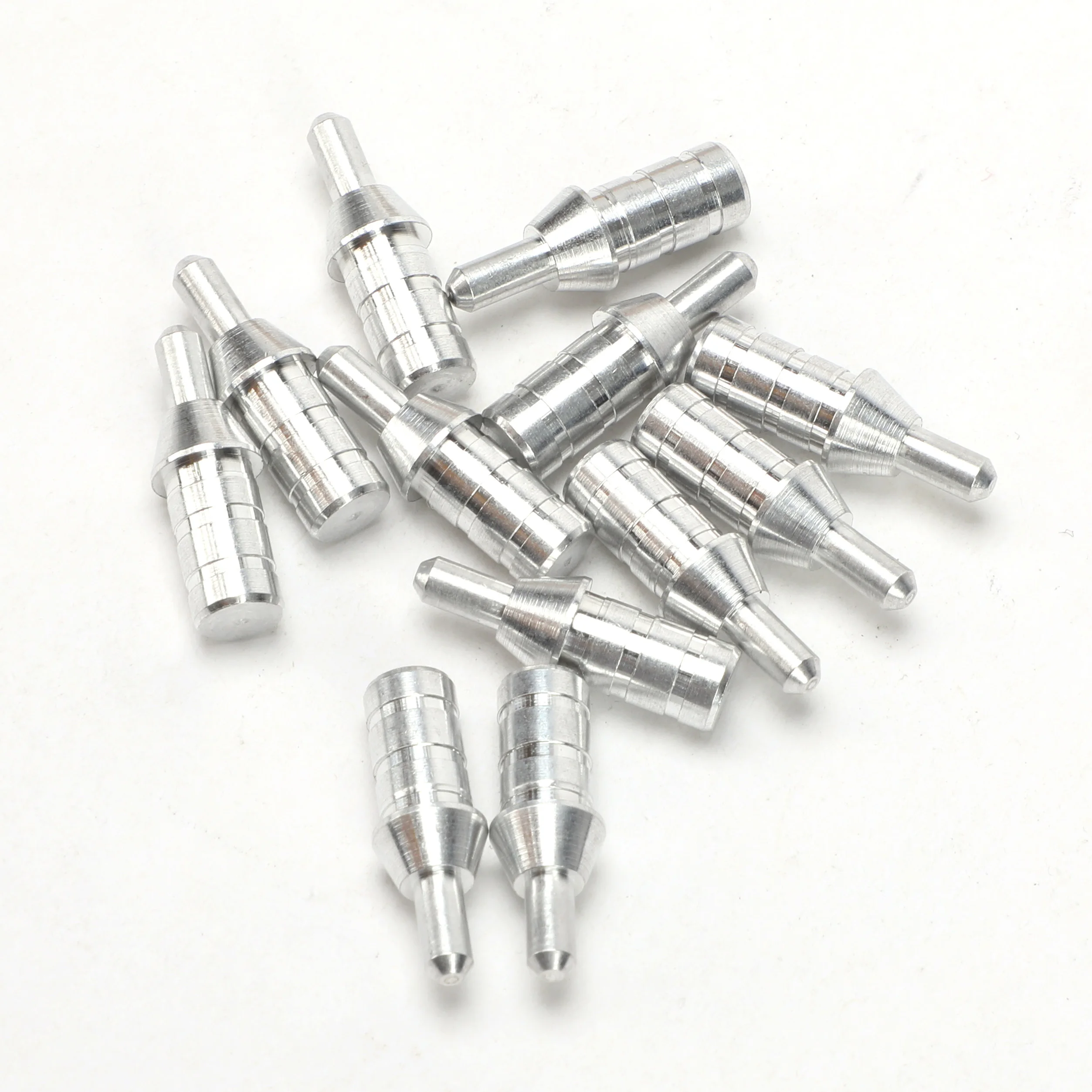 100 sztuk łucznictwo aluminium Nock Pin dla strzałka wał ID 3.2mm 4.2mm 5.2mm 6.2mm 8.0mm dla Nock związek Recurve łuk strzały