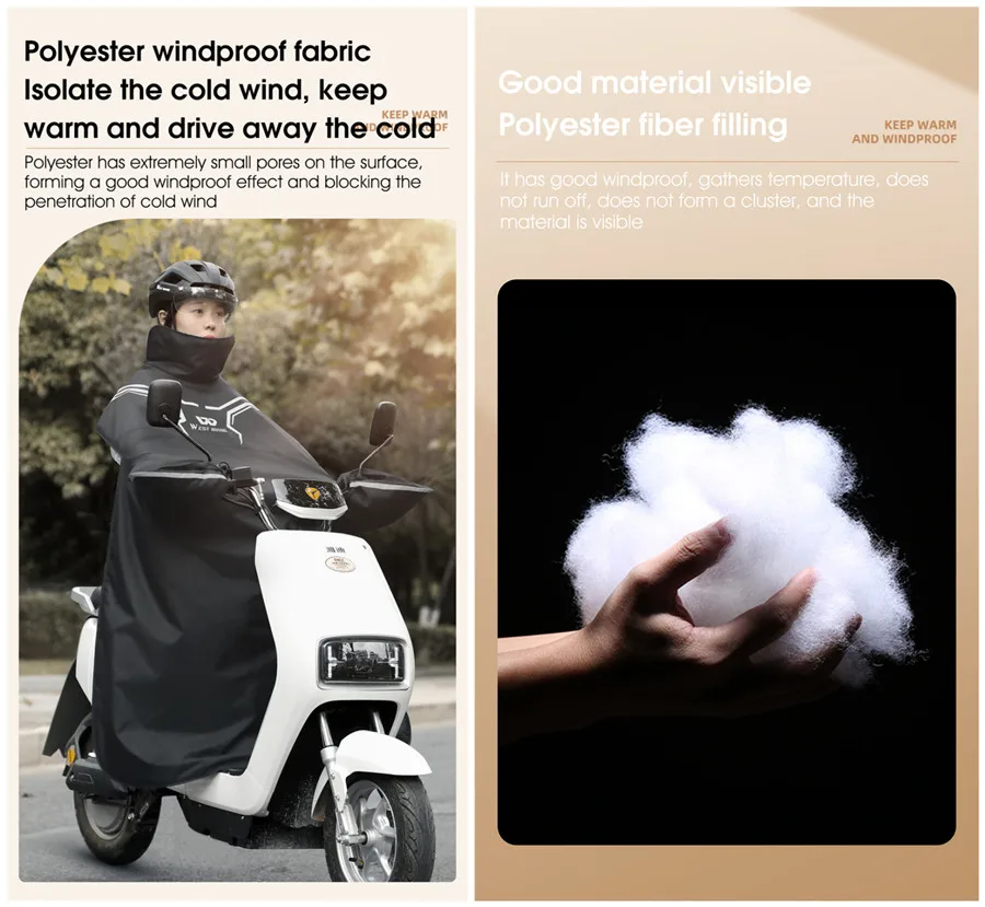 WEST BIKING moto Scooter elettrico parabrezza caldo inverno trapunta coprigambe coperta al ginocchio scaldacollo antivento grembiule da giro