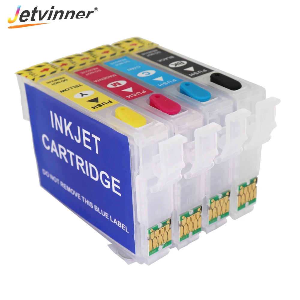 Jetvinner T1621-T162 T1631-T1634 Refillable Ink Cartridge With ARC Chip For Epson WF-2010W WF-2510WF WF-2520NF WF-2530DW WF-2540