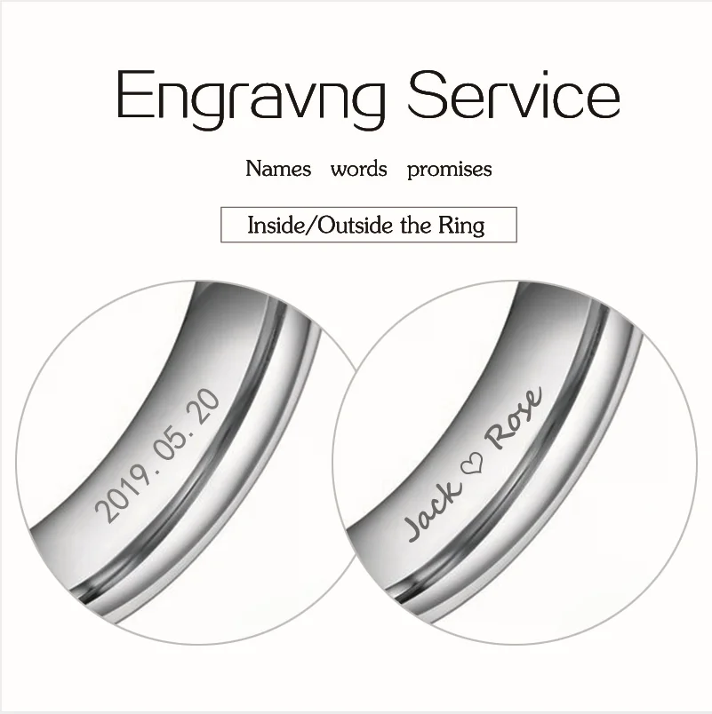 Engraving Fee For Ring Custom Laser Engraving Services Extra Cost for Record Ring , don't include the ring