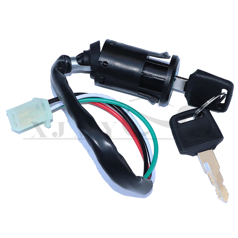 

1 Set ATV Ignition Key Switch Universal 4 Wires Ignition Keys Start Switch Lock Key For ATV Go Kart Scooter Motorcycle