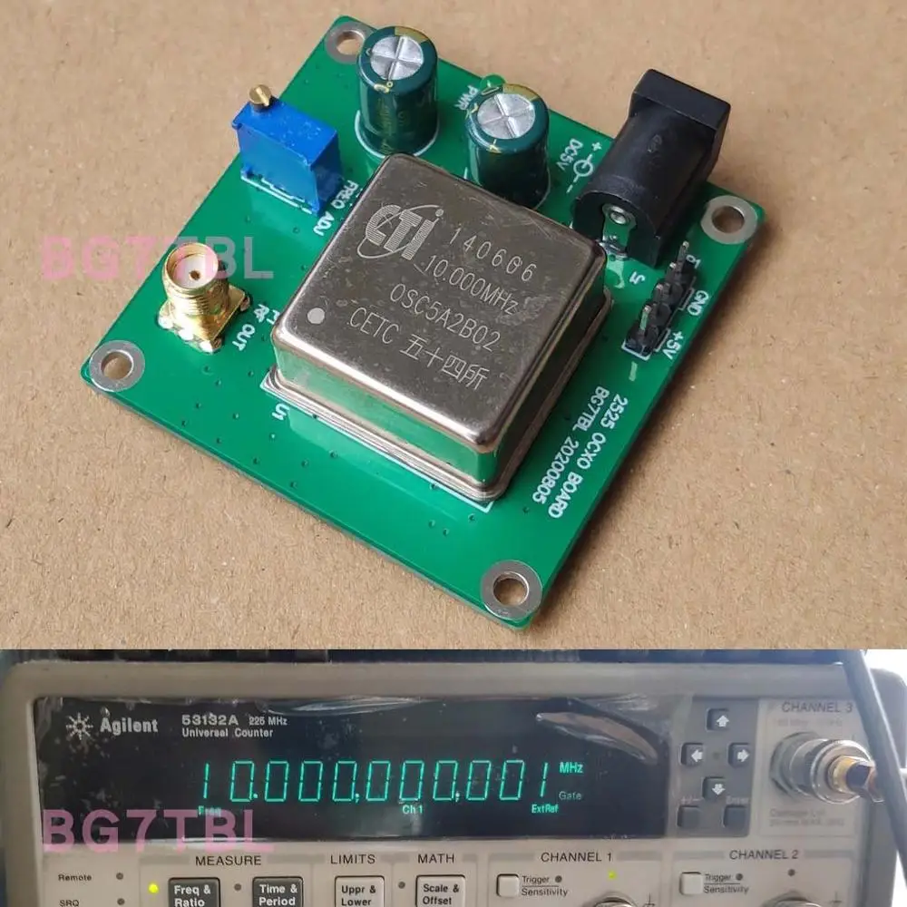 10MHz OCXO częstotliwość standardowa płyta stała temperatura oscylator kwarcowy 10MHz/13DBM wyjście sinusoidalne dla Ham wzmacniacz radiowy