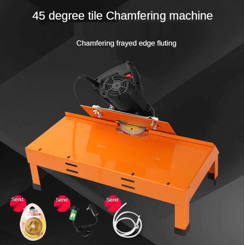 Độ Chính Xác Cao 45 Độ Di Động Nhỏ Để Bàn Đa Chức Năng Bám Bụi Nước Cắt Vát Đá Ceramic chamfering Máy