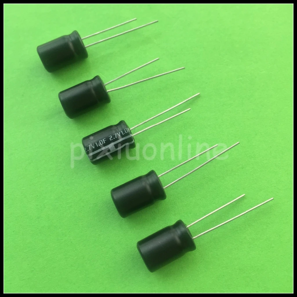 5pcs/lot 2.7V 1F Super Capacitor High Capacity Power Density Double Layer Capacitor DIY Circuit Parts J469Y Drop Shipping