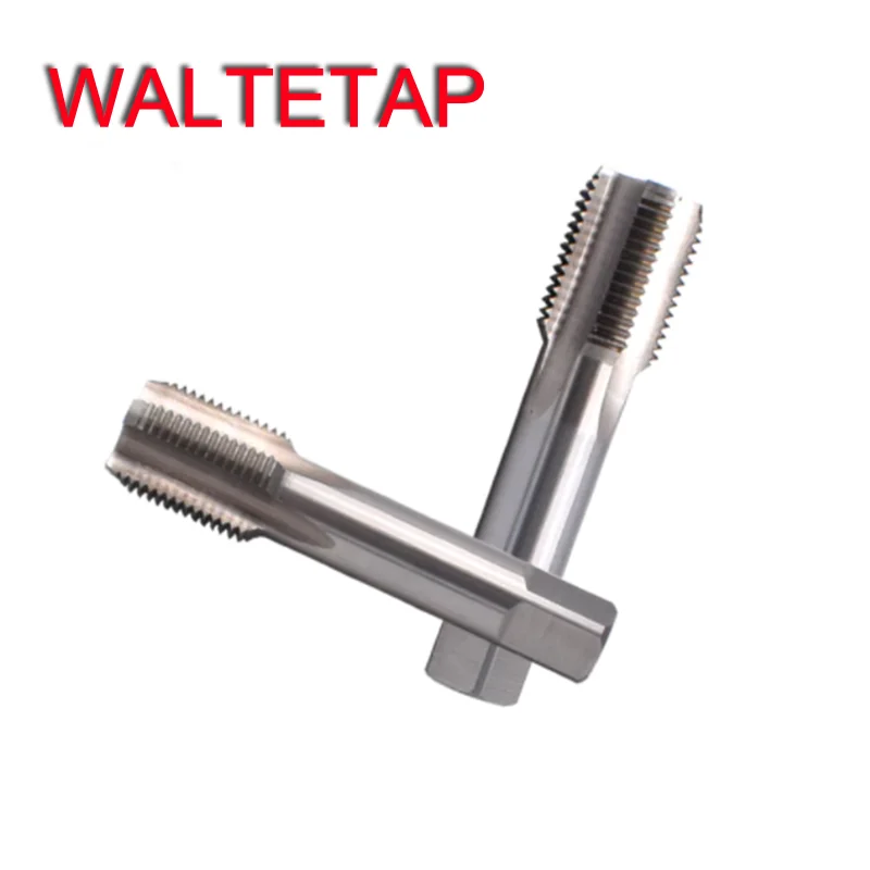 WALTETAP HSSE American Taper Pipe Straight Groove Tap NPT 1/16-27 1/8-27 1/4-18 3/8-18 1/2-14 3/4-14 Machine Screw Thread Taps