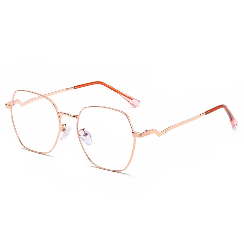 1910 Irregular Eyewear Fashion Metal Frame Glasses For Women Full Rim Myopia Spectacles Hot Selling