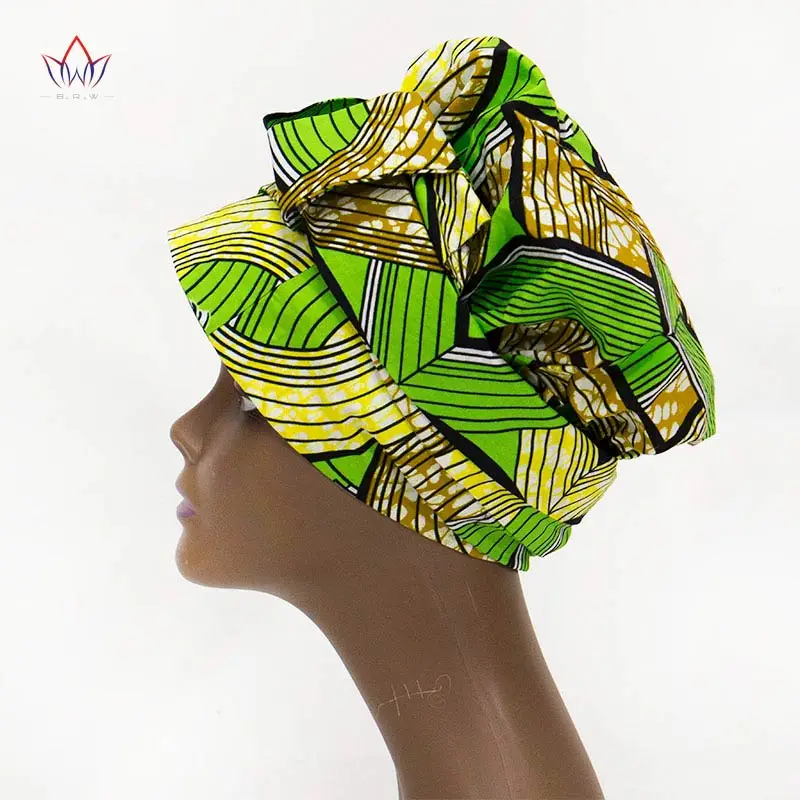 African Headwrap In Women's Hair Accessories Scarf Wrapped Head Turban Ladies Hair Accessories Scarf Hat Headwrap Nigeria WYB492