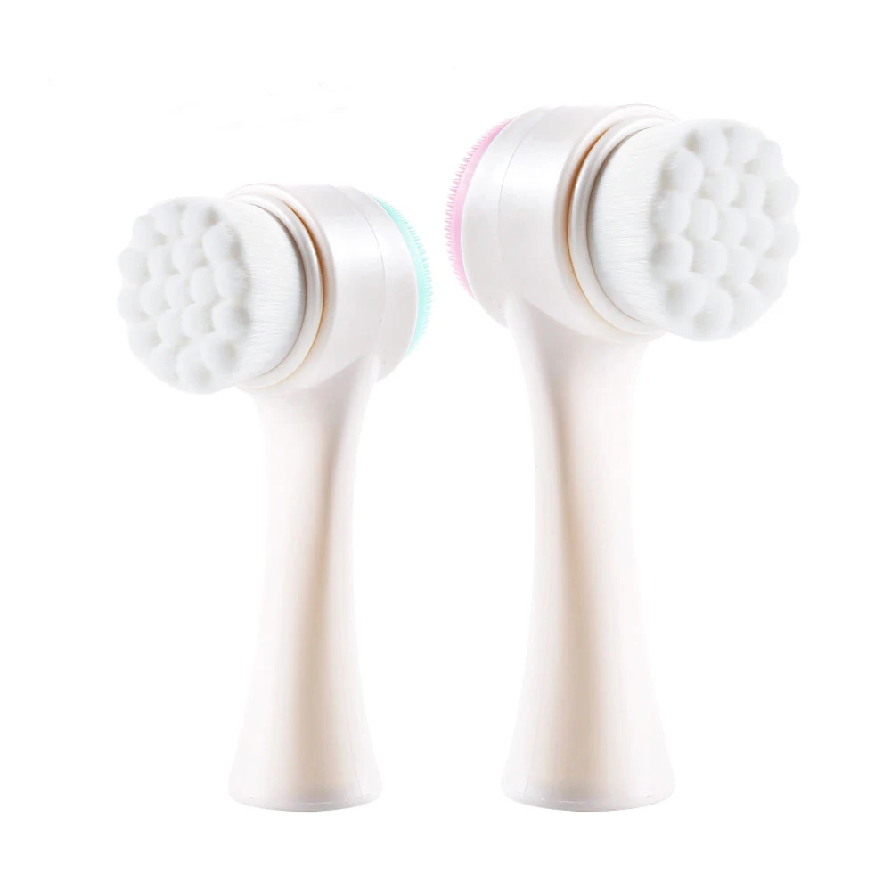 Double Side 3D Silicone Facial Cleansing Brush Portable Skin Cleaner Face Cleaning Massage Tool Face Brush  Beauty Tools