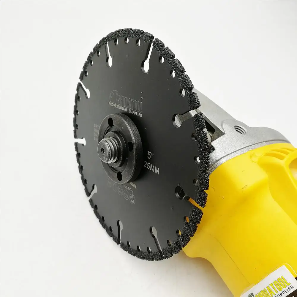 SHDIATOOL 1Set (4.5 "5" 7 "9") vacuum Brazed Diamond Blade untuk Fire Rescue Pembongkaran Blade Cutting Besi Baja Pipa PVC Aluminium