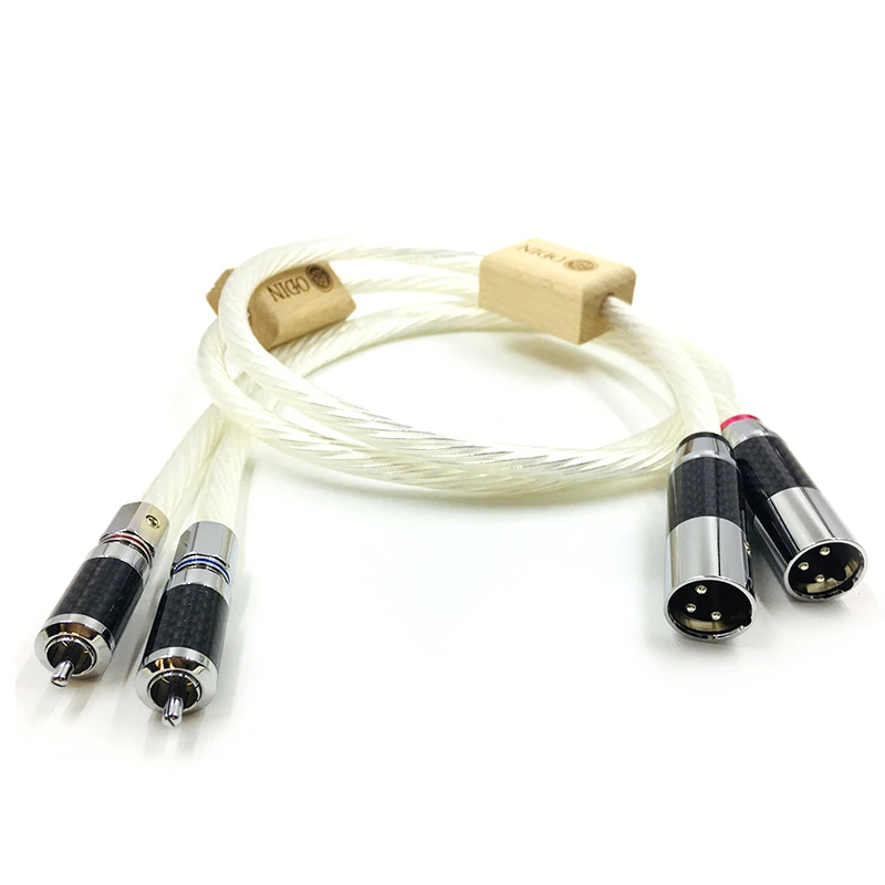 

Nordost Odin HiFI CD Amplifier Interconnect 2RCA to 2XLR Cable Hi-end Rca Male to Xlr Male Audio Cable