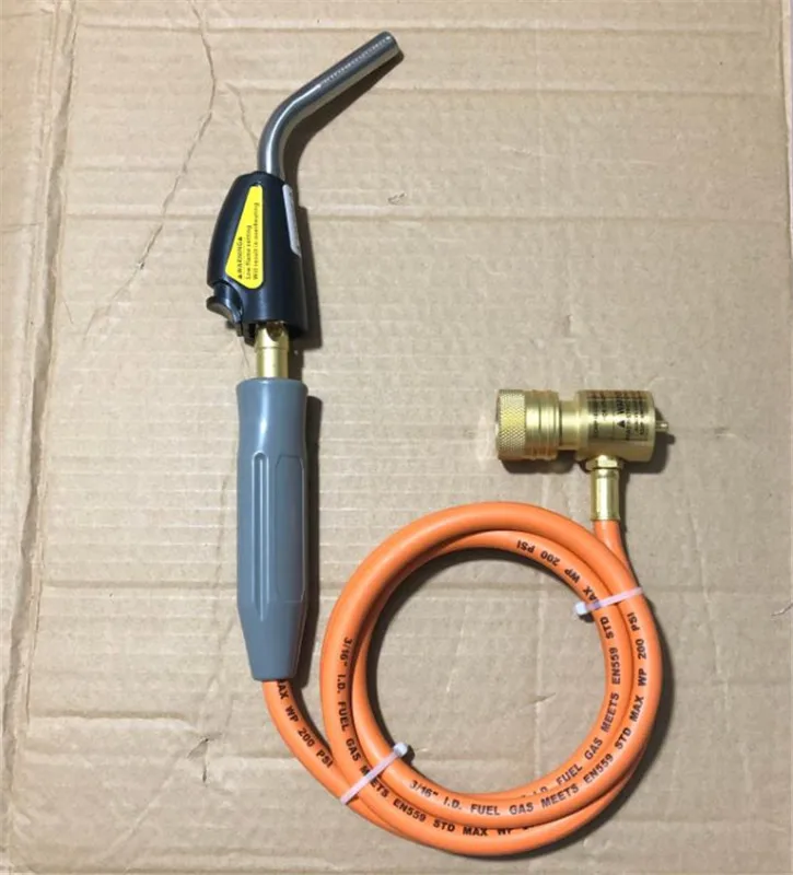 Imagem -05 - Mapp-tocha de Soldagem Auto Ignição 1.5m5ft Mangueira de Gás Soldagem Abafamento Churrasqueira Queimador de Mão ce Hvac r