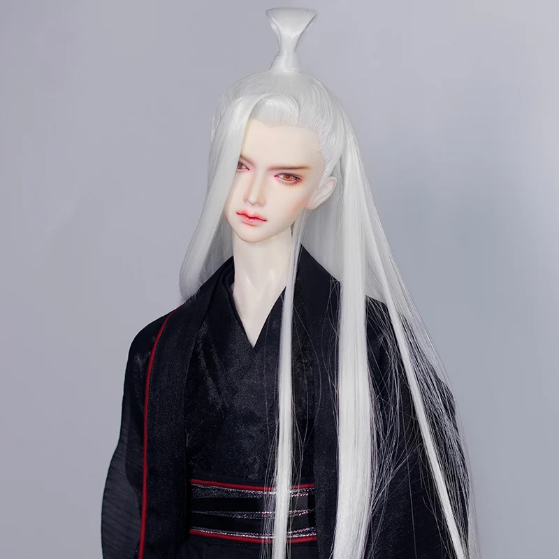 1/3 BJD Samurai Wig Ancient Costume Hanfu Long Hair Vintage Wigs For BJD/SD SD13 SSDF Strong Uncle Doll Accessories C118