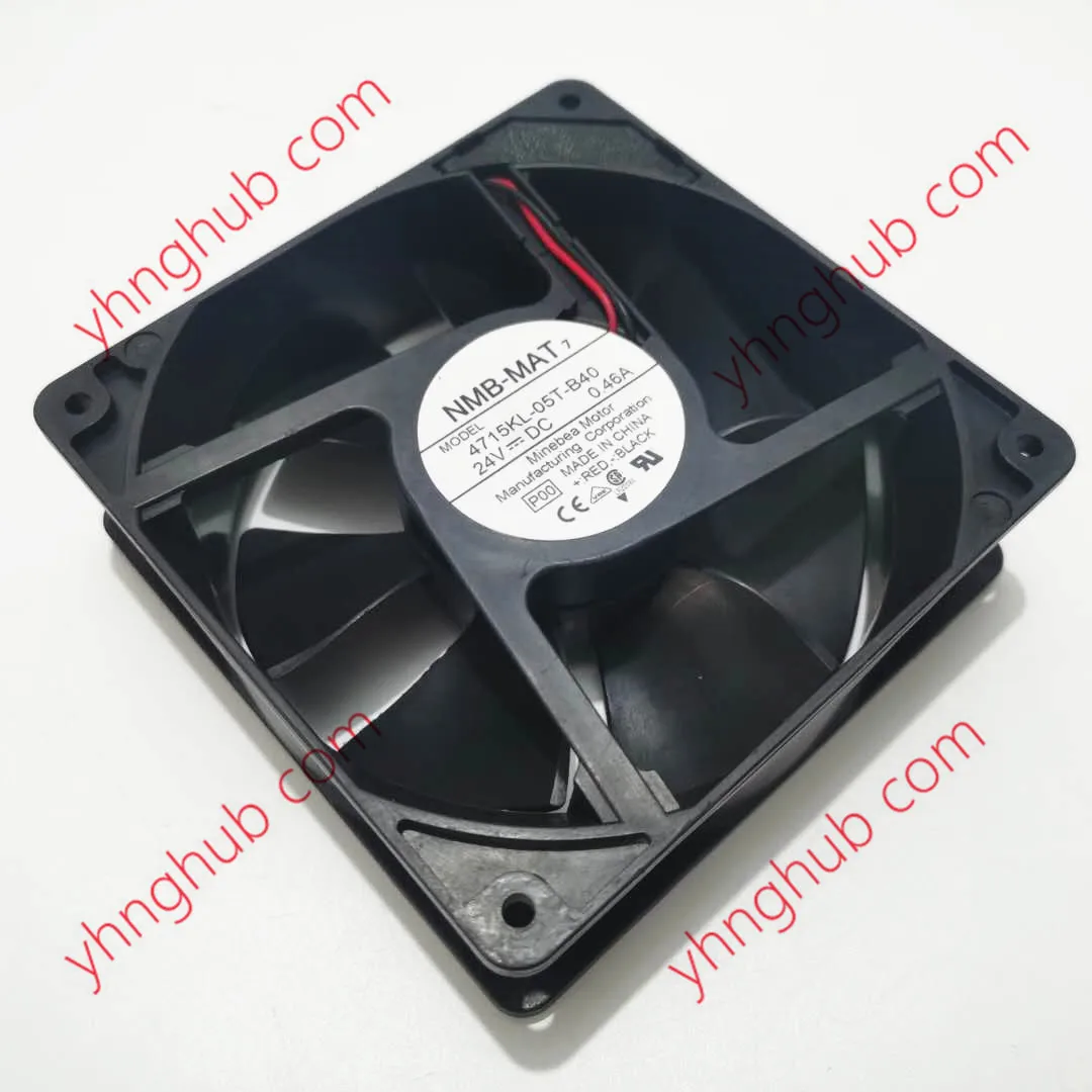 NMB-MAT 4715KL-05T-B40 P00 DC 24V 0.46A 120x120x38mm Server Cooling Fan