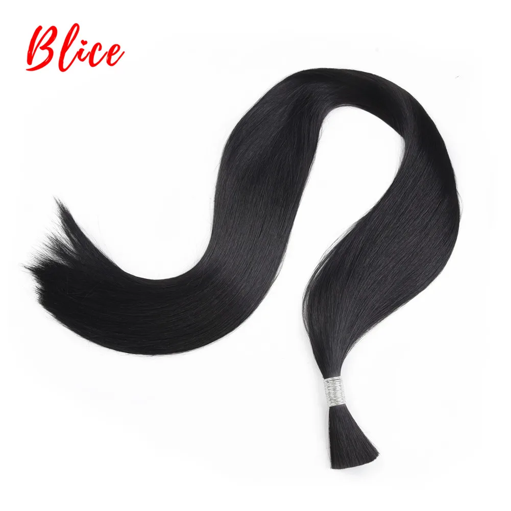 Blice Lungo Rettilineo Capelli Sintetici Bundles 40 "Massa Dei Capelli 1 pezzi/pacco Crochet Gancio di Chiusura Sintetica Extensions Per Le Donne